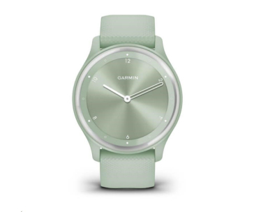 Garmin vívomove Sport pouzdro Cool Mint, silikonový řemínek Silver, EU