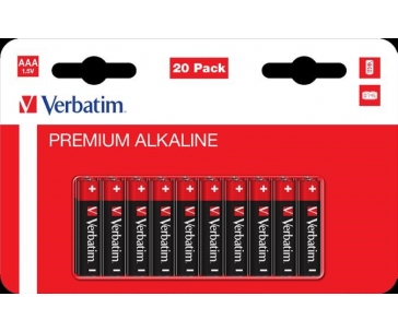 VERBATIM Alkalická Baterie AAA 20 Pack / LR03