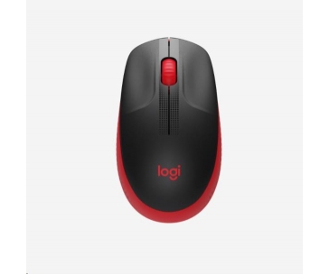 Logitech Wireless Mouse M190 Full-Size, red