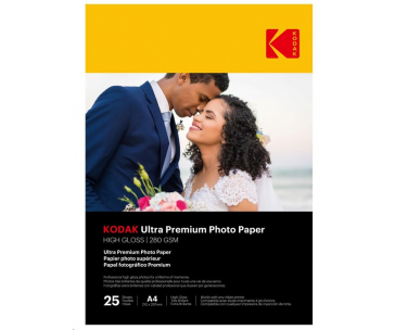 KODAK Ultra Premium Photo RC Gloss (280g/m2) A4 25 listů