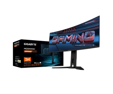 GIGABYTE LCD - 34" Gaming monitor MO34WQC, OLED, 3440 x 1440 WQHD, 175Hz, 1.5M:1, 250cd/m2, 0.03ms, 2xHDMI, 1xDP