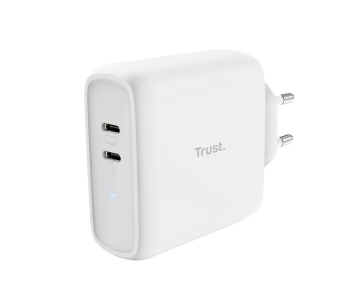 TRUST nabíječka MAXO 65W, 2x USB-C, bílá