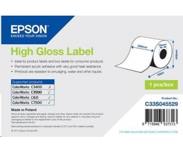 Epson label roll, normal paper, 220mm