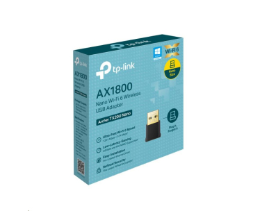 TP-Link Archer TX20U Nano WiFi6 USB adapter (AX1800,2,4GHz/5GHz,USB2.0)