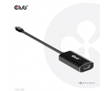 Club3D aktivní adaptér mini DisplayPort 1.4 na HDMI 4K120Hz s DSC1.2 M/F