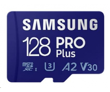 Samsung micro SDHC karta 128GB PRO Plus + SD adaptér