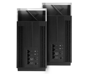 ASUS ZenWiFi Pro ET12 2-pack Wireless AXE11000 Tri-band Mesh WiFi 6E System, 2.5G WAN/LAN