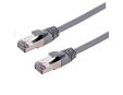 C-TECH kabel patchcord Cat6a, S/FTP, šedý, 10m