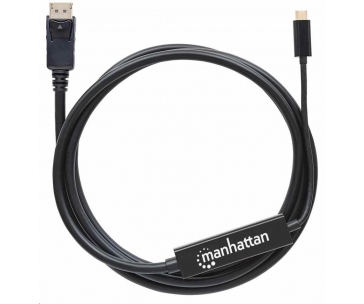 Manhattan kabel USB-C na DisplayPort, 2m, černá