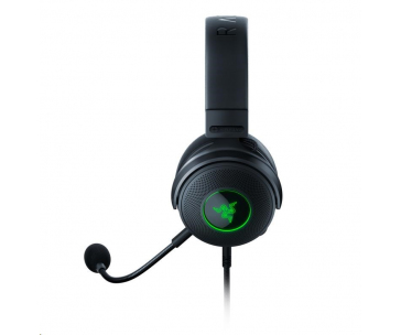 RAZER sluchátka Kraken V3 Hypersense, USB, černá