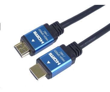 PREMIUMCORD Kabel HDMI - Ultra HDTV, 0.5m (kovové, zlacené konektory)