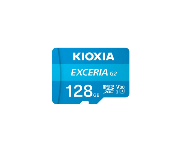 KIOXIA microSD Karta EXCERIA G2 128GB, UHS-I U3 V30, s Adaptérem