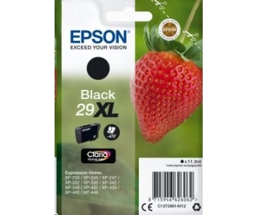 EPSON ink čer Singlepack "Jahoda" Black 29XL Claria Home Ink