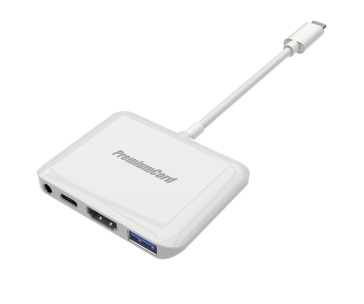 PremiumCord Převodník USB-C na HDMI2.0+USB3.0+Audio+PD (pro iPad Pro)