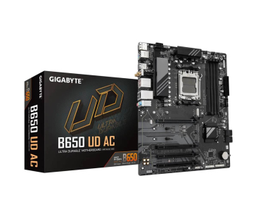 GIGABYTE MB Sc AM5 B650 UD AC, AMD B650, 4xDDR5, 1xDP, 1xHDMI, WI-FI