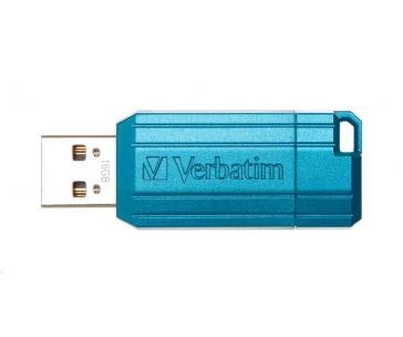 VERBATIM Flash Disk 16GB Hi-Speed Store 'n' Go, Pinstripe, USB 2.0, Caribbean modrá