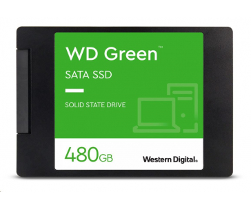 WD GREEN SSD 3D NAND WDS480G3G0A 480GB SATA/600, (R:500, W:400MB/s), 2.5"