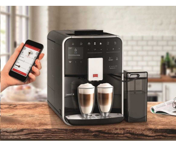 Melitta Barista TS Smart F85/0-101 automatický kávovar, 1450 W, vestavěný mlýnek, nádoba na mléko, SMART, stříbrný