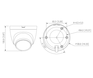 Dahua IPC-HDW2449T-S-IL-0280B, IP kamera s duálním osvětlením, 4Mpx, 1/2.9" CMOS, objektiv 2,8 mm, IR<30, IP67