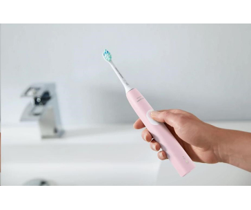 Philips Sonicare Series 4300 HX6806/04 sonický zubní kartáček, časovač, 1 režim, 2 intenzity, růžová