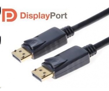 PREMIUMCORD DisplayPort 1.2 přípojný kabel M/M, zlacené konektory, 1.5m