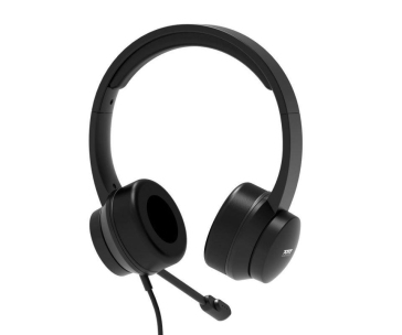 PORT stereo headset s mikrofonem, USB-A/USB-C, černá