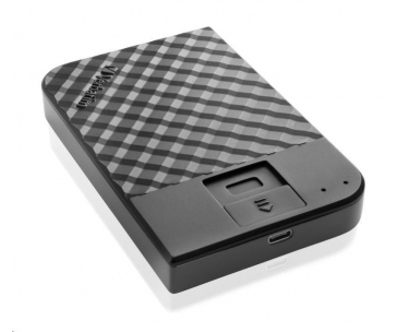 VERBATIM HDD 2TB Fingerprint Secure Portable Hard Drive, Black GDPR