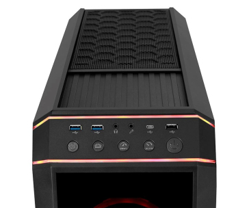 CHIEFTEC skříň STALLION II, ATX, 1x USB-C 3.2, 2x USB 3.1, 1x USB 2.0, 4x 120mm RGB Fan, černá