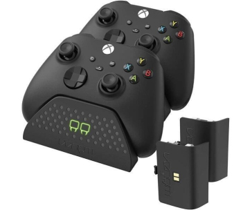 VENOM VS2881 Xbox Series S/X & One Black Twin Docking Station + 2 batteries