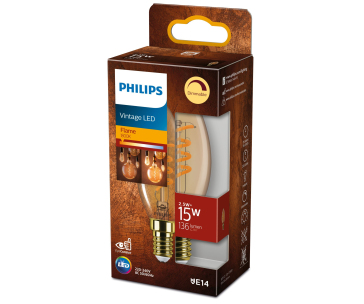 PHILIPS žárovka LED classic 15W B35 E14 GOLD SP D RFSRT4