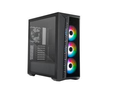 Cooler Master case MasterBox 520, ATX, bez zdroje, průhledná bočnice, černá