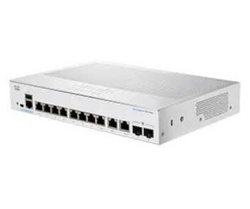 Cisco switch CBS350-8T-E-2G-EU (8xGbE,2xGbE/SFP combo,fanless) - REFRESH