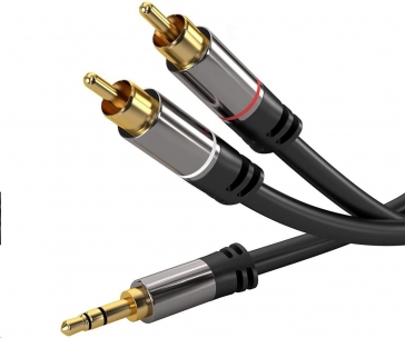 PREMIUMCORD kabel, Jack 3.5mm-2xCINCH M/M 3m