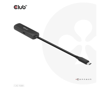 Club3D Adaptér USB-C na HDMI 8K60Hz/4K120Hz, Active Adapter M/F, PD 3.0, HDR10+ a DSC 1.2