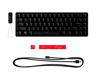 HyperX Alloy Origins 65 - Mechanical Gaming Keyboard - HX Red (US Layout) (HKBO1T-RD-US/N)-US - Klávesnice