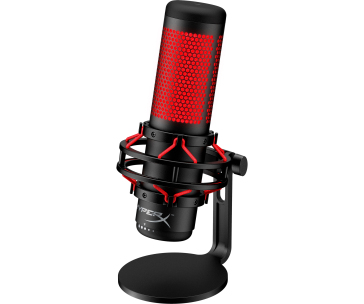 HyperX QuadCast - USB Microphone (Black-Red) - Red Lighting (HX-MICQC-BK) - Mikrofon