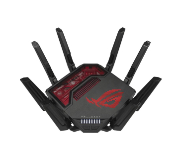 ASUS Herní Router ROG Rapture GT-BE19000, 3-pásmový WiFi7 Router, 2x WAN, 4x LAN, AiMesh