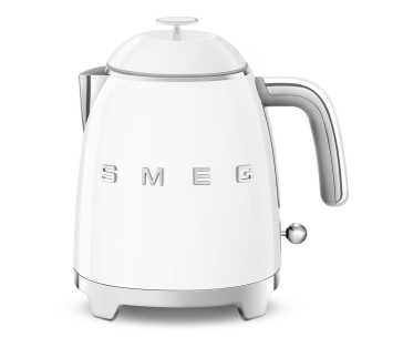 Smeg KLF05WHEU, mini rychlovarná konvice, 0,8 l / 3 šálky, 1400 W, styl 50. let, bílá