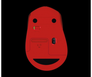 Logitech Wireless Mouse M330 Silent Plus, red