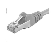 PREMIUMCORD Patch kabel CAT6a S-FTP, RJ45-RJ45, AWG 26/7 1m šedá