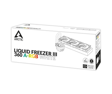 BAZAR - ARCTIC Vodní chladič Liquid Freezer III 360 ARGB, 3x120mm, AM5, LGA1700, bílá - rozbaleno