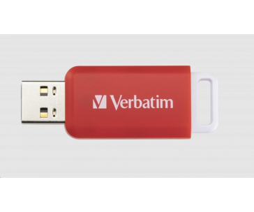 VERBATIM Flash Disk 16GB DataBar USB 2.0 Drive, červená