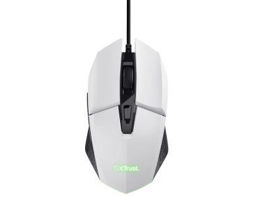 TRUST myš GXT 109W FELOX Gaming Mouse, optická, USB, bílá