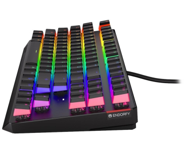 Endorfy herní klávesnice Thock TKL Pudd.Khail BL RGB /USB/ blue sw. / drátová / mechanická / US layout / černá RGB