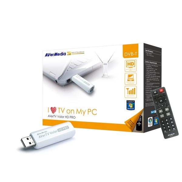 AVERMEDIA AVerTV Volar HD PRO, TV Tuner USB (DVB-T, HDTV) - Booth.cz