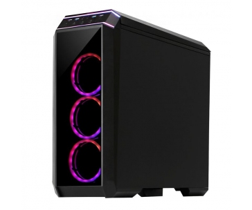 CHIEFTEC skříň Miditower STALLION II, GP-02-OP Black, 4x RGB Rainbow Fan, 2 x USB 3.0/1x USB 2.0, side glass