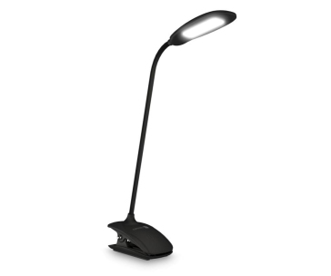 CONNECT IT Stolní LED lampa CLIP s klipem, černá