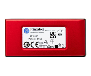 Kingston Externí SSD 2TB XS1000, USB 3.2, červená