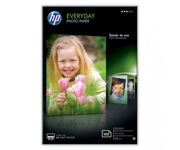 HP Everyday Glossy Photo Paper-100 sht/10 x 15 cm, 200 g/m2, CR757A