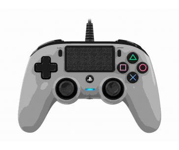 Nacon Wired Compact Controller - ovladač pro PlayStation 4 - šedý